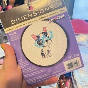 Cross Stitch Kit - Dog with Glasses